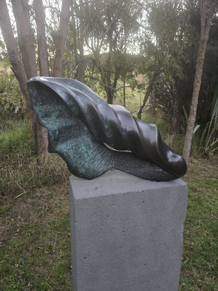 Trilogy - Solid Bronze sculpture by Bon Suter, view 3