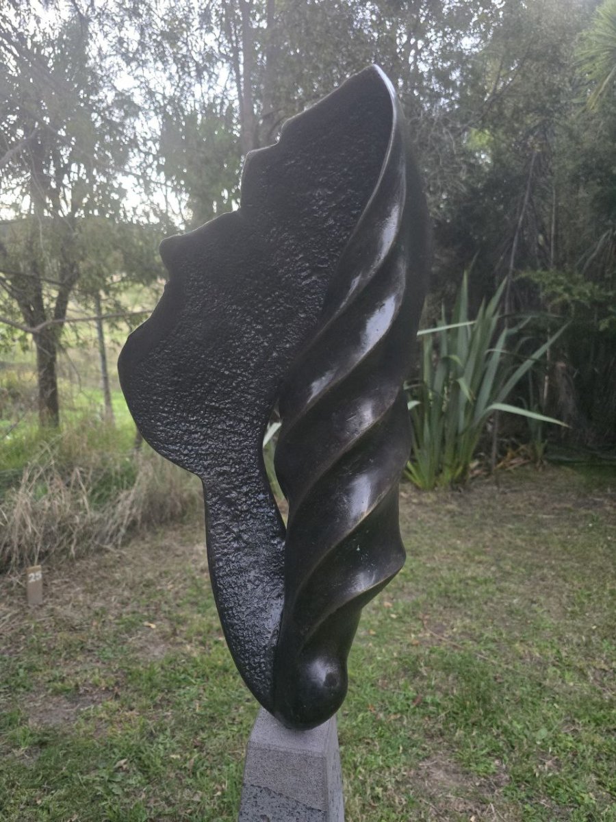 Trilogy - Solid Bronze sculpture by Bon Suter, view 4