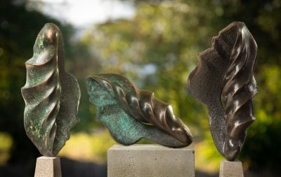 Trilogy - Bronze sculpture by Bon Suter